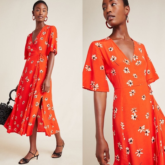Faithfull the Brand Dresses & Skirts - Faithfull The Brand Riviera Red Floral Wrap Dress